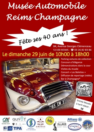 40 ans du Musée Automobile Reims Champagne